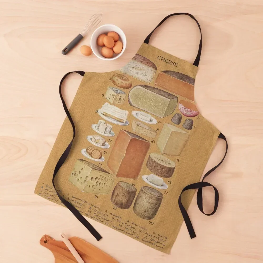 

Kitchen Cheese Board Artwork Apron Men's Kitchen bib Apron