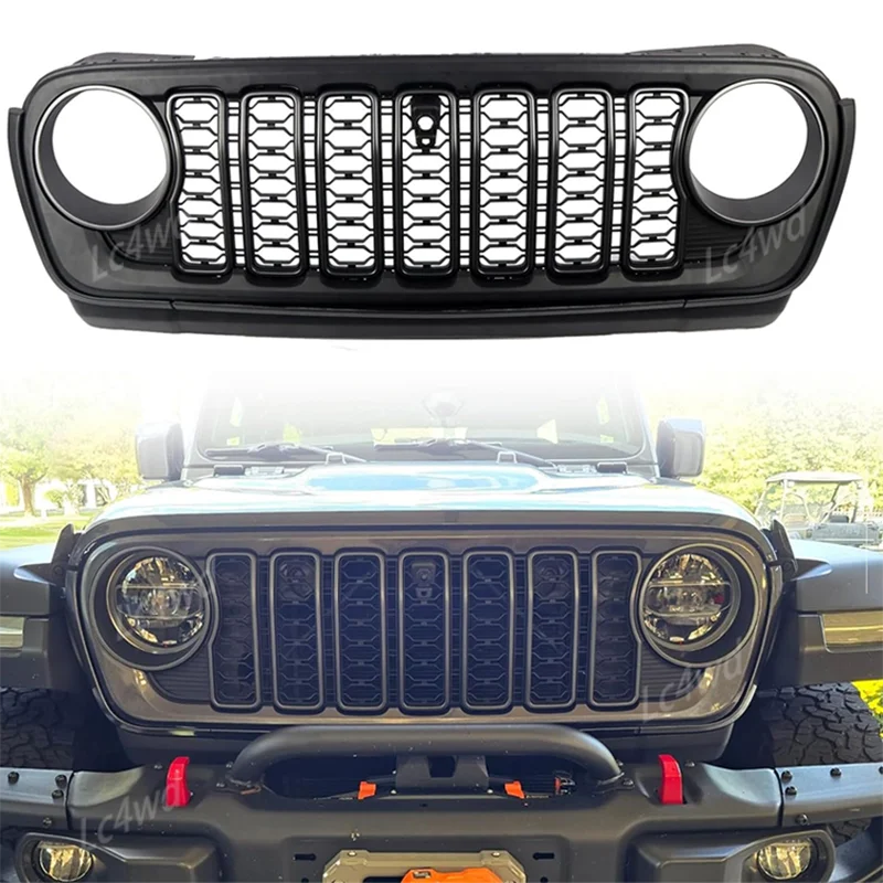 LC4WD 4X4 اكسسوارات 20th الذكرى نمط الجبهة شبكة مصبغة سباق الشوايات ل 2018-2025 جيب رانجلر JL / المصارع JT #2