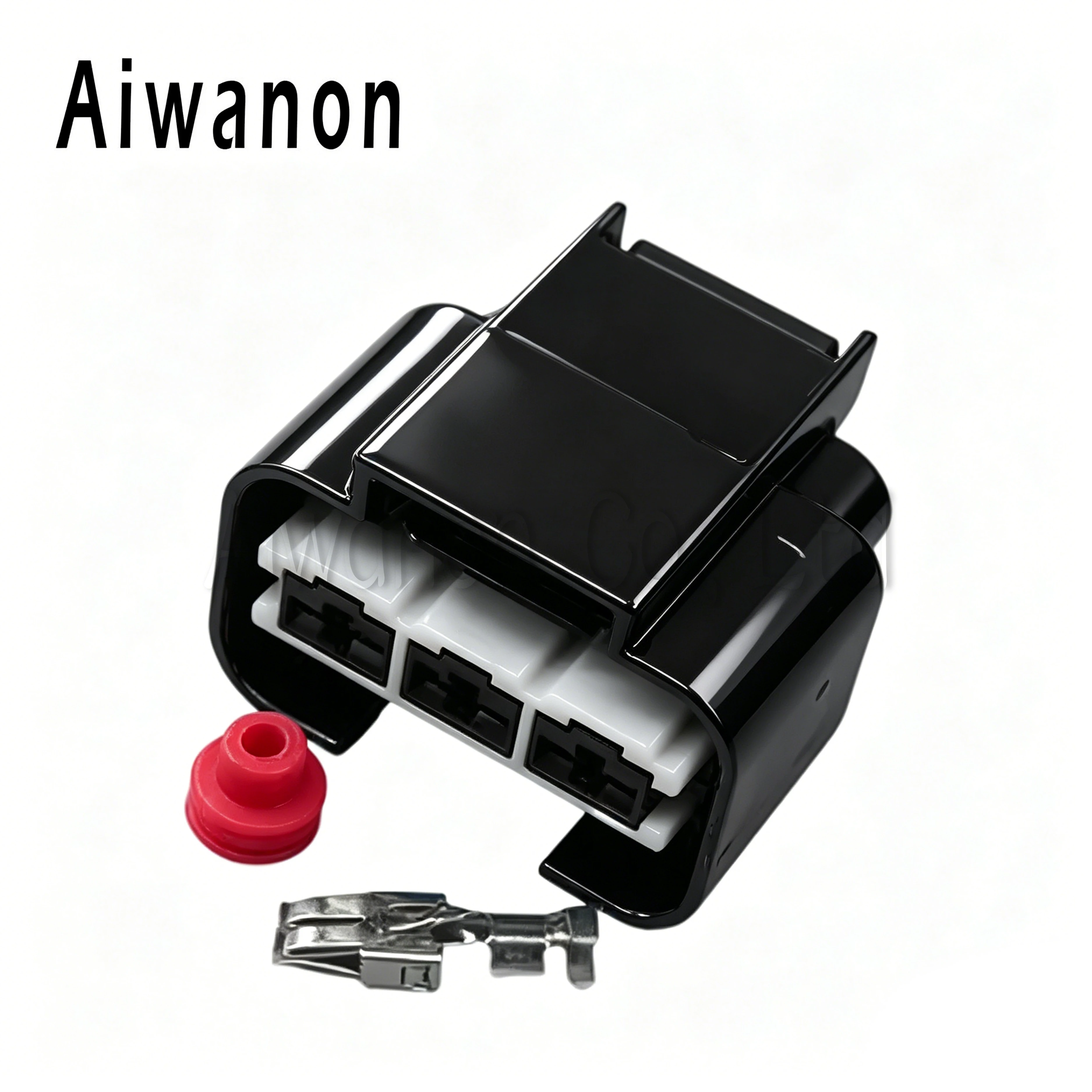 1 Set 3 Pin 6.3mm 1743271-2 Car Radiator Fan Socket Electrical Connectors Waterproof Female Male Wire Harness Plug