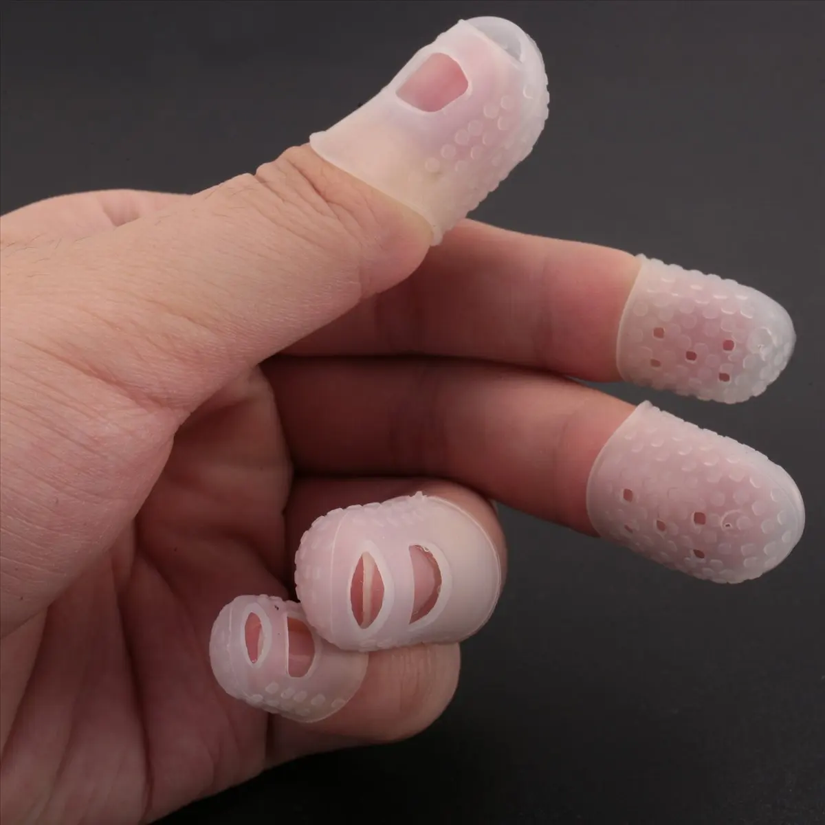 New Arrival Fashion Guitar Kit Includes 8 Pieces Guitar Thumb and Finger Picks (Metal and Blue Celluloid), 5 Pieces Clear Guitar