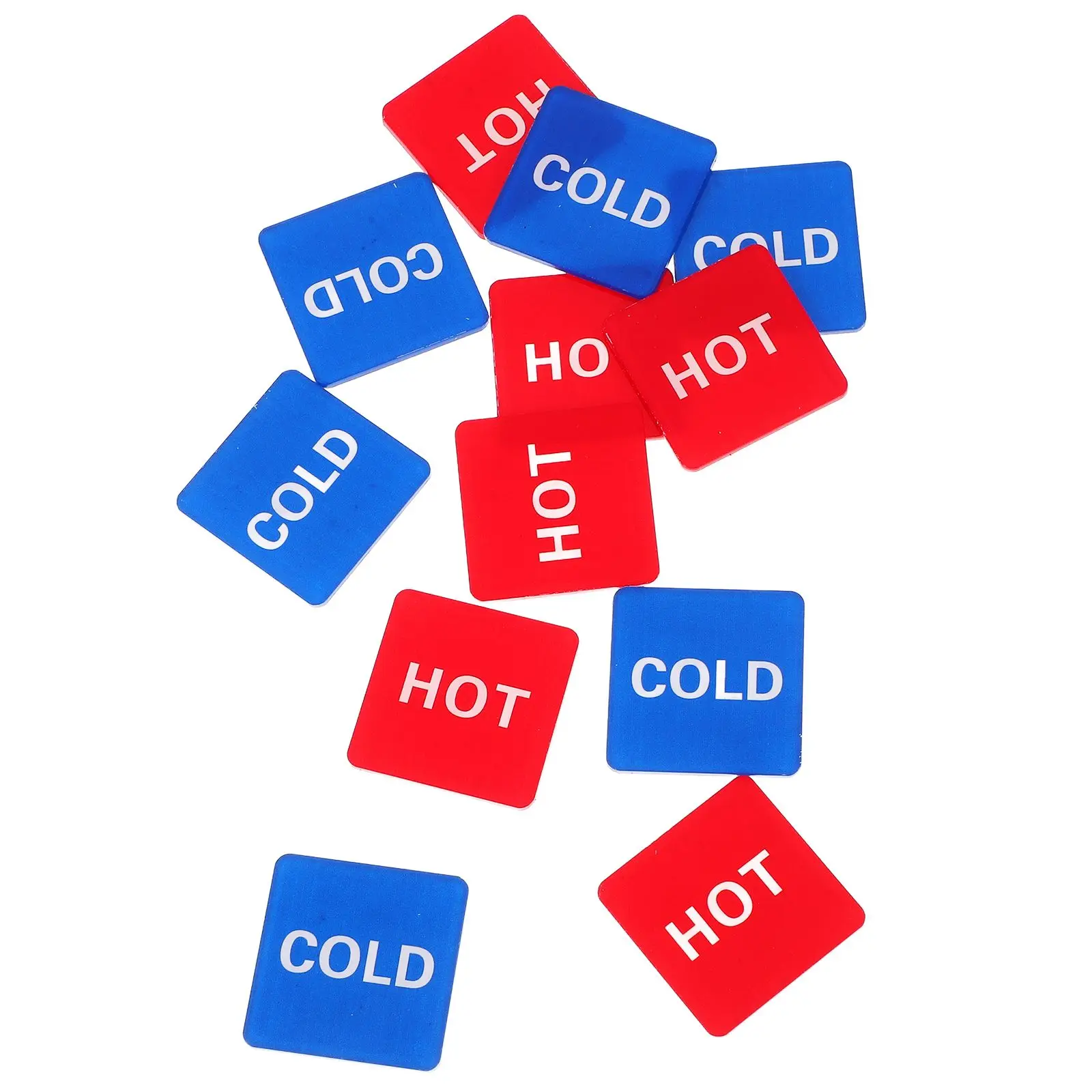 

6 Pairs Bathtub Cold Water Sign Sticker and Signs Pipes Household Stickers