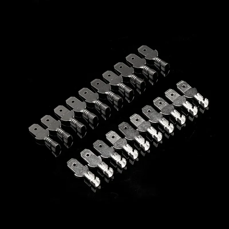 200/100Pcs Female Crimp Terminal Connector 2.8/4.8/6.3mm Car Speaker Electric Wire Connectors Set 22-16 AWG