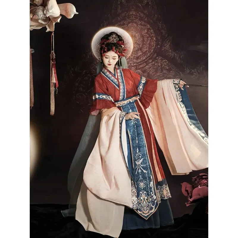 

Chinese Hanfu Dress Modern Song Dynasty Traditional Clothing Fairy Dance Costumes Party Dress Vintage Tang Dynasty Hanfu Robe