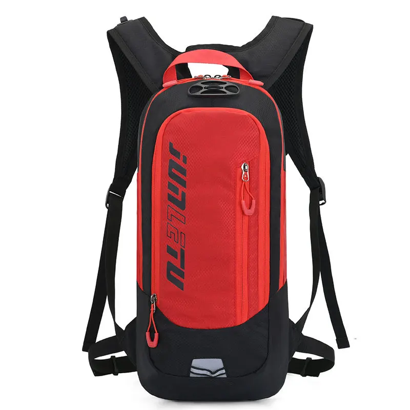 New 10L MTB Bike Backpack with Night Reflector Strips Helmet Strap Design Outdoor Sports Cycling Running Backpacks Water Bag