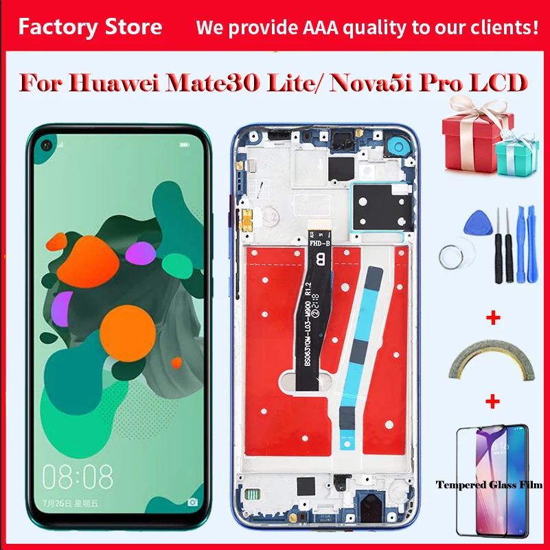 

6.26" FHD+ AAA Quality LCD For HUAWEI Mate 30 Lite Lcd Display Screen For Mate 30 Lite Nova 5i Pro LCD Screen SPN-AL00 SPN-TL00