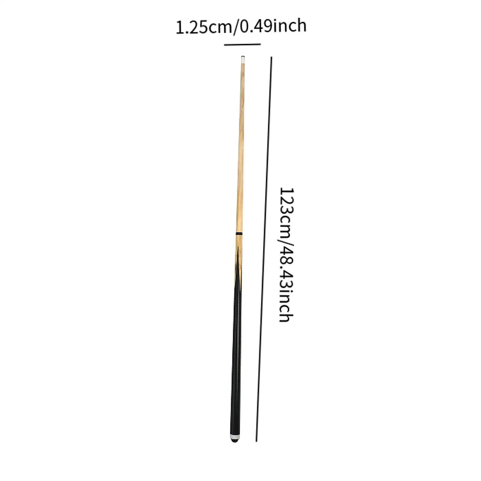 Kids Pool Cue Portable 48'' Children's Cues Wooden 1/2 Split Hardwood Pool