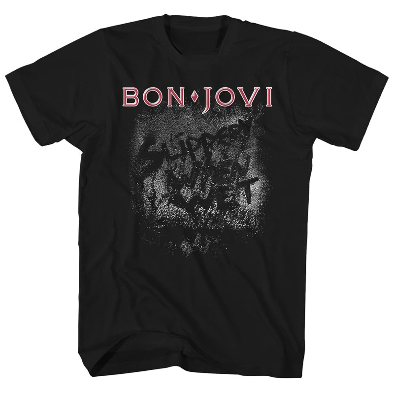 Metal Bon Jovi Rock Band Casual T-Shirt Men's and Women's Luxury Band Brand
