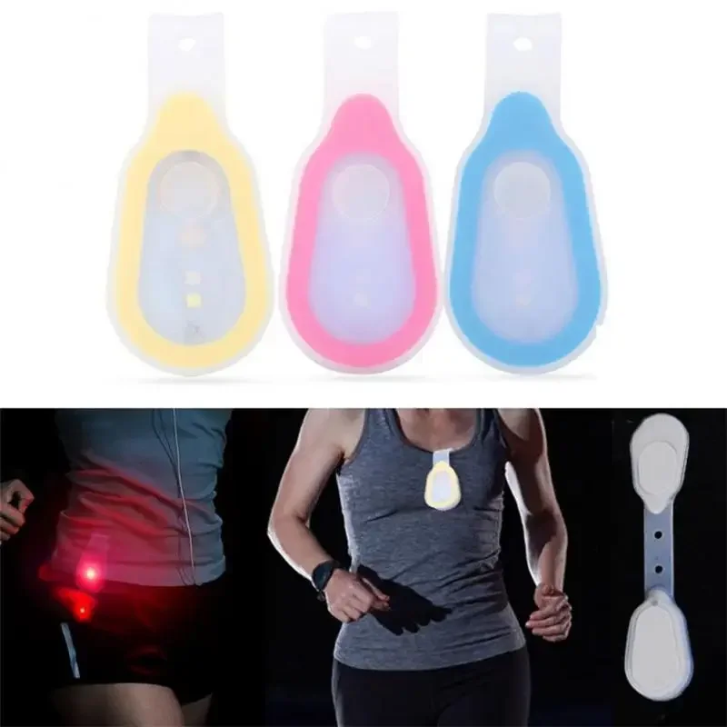 Mini LED Night Running Light Outdoor Clip Flashlight Pocket Multifunctional Warning Work Light Silicone Clip Torch Emergency