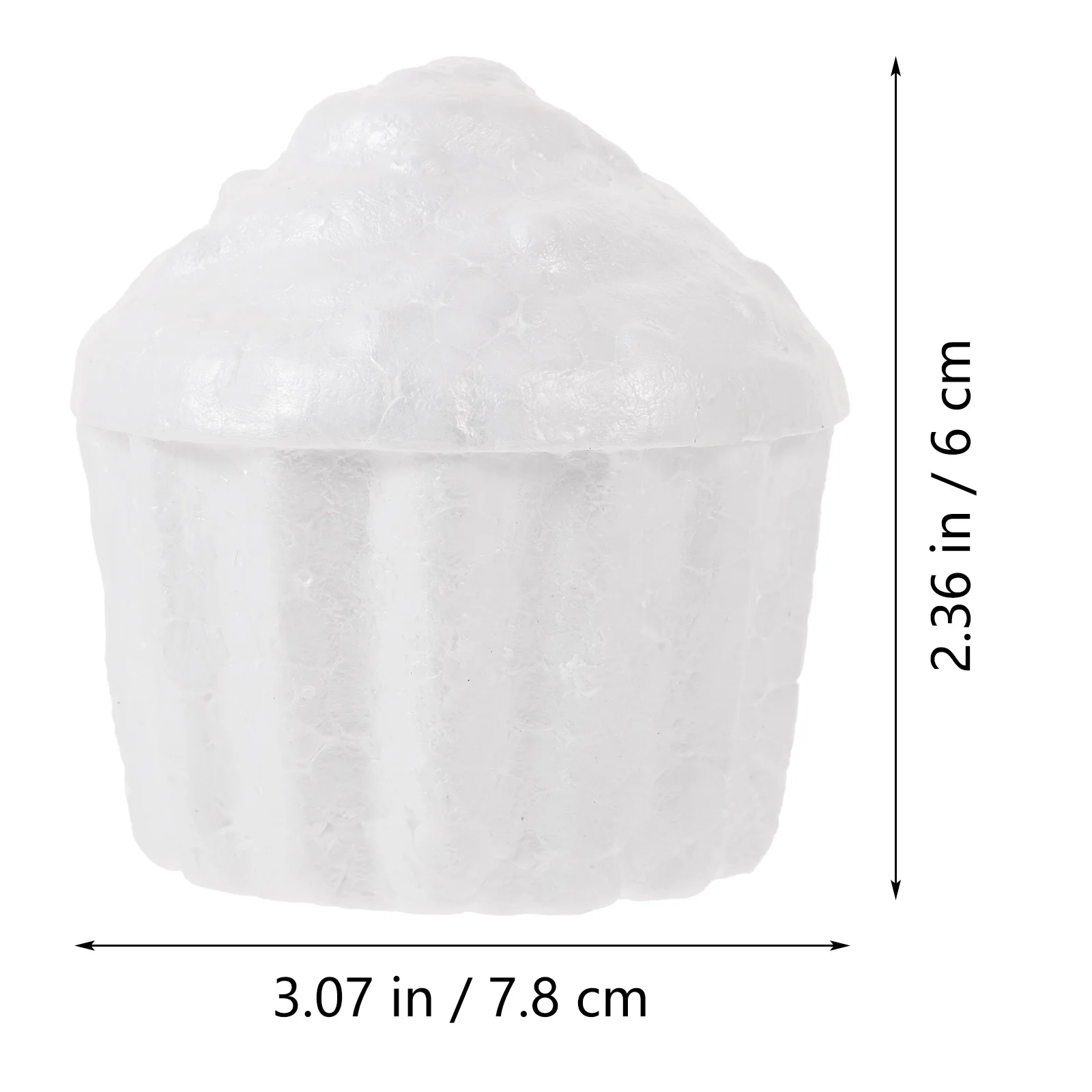 Bolo de espuma de 8cm, artesanato diy para crianças, decoração de festa escolar em casa, celebração de férias de inverno, atividade criativa de imaginação, com 10 peças