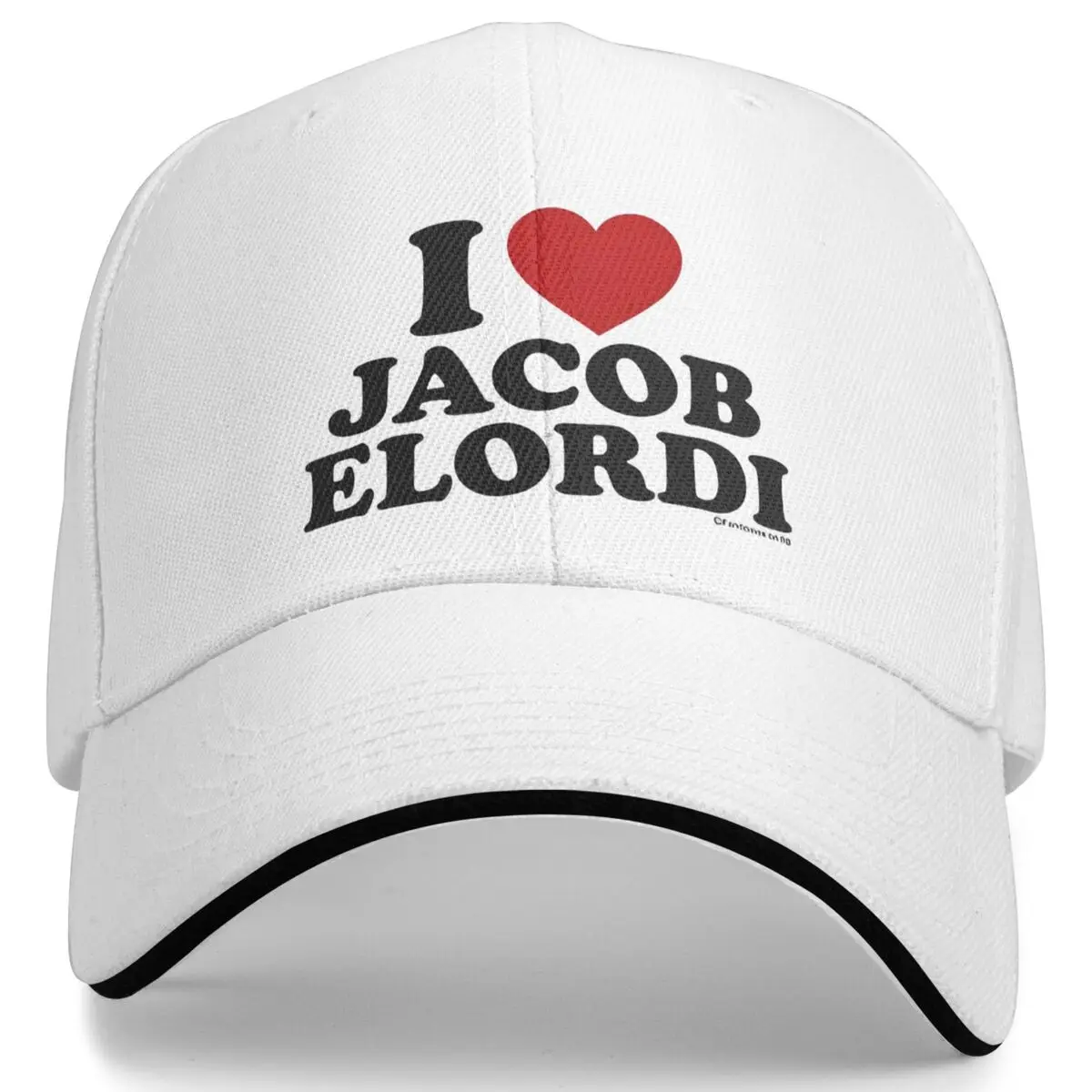 I LOVE JACOB ELORDI Casual Baseball Cap Summer Trucker Hat Movie Film Outdoor Gym Hip Hop Hats Unisex-Teens y2k Baseball Caps