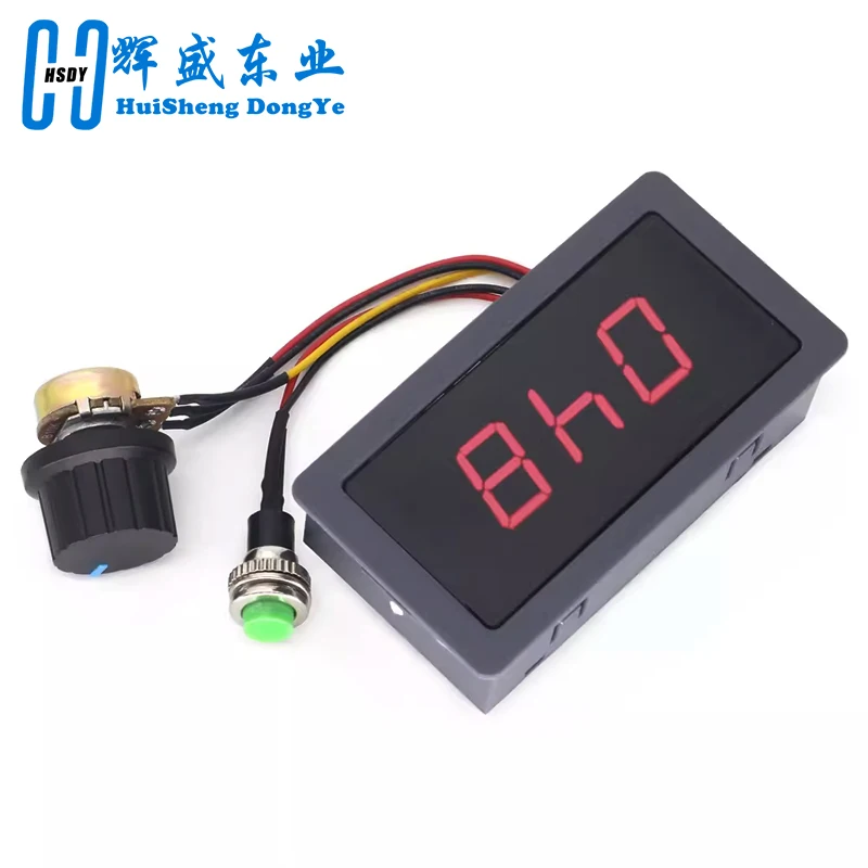 DC 6V 12V 24V 5A Adjustable PWM DC Motor Speed Controller CCM5D LED Digital Display Stepless Speed Control Switch Governor