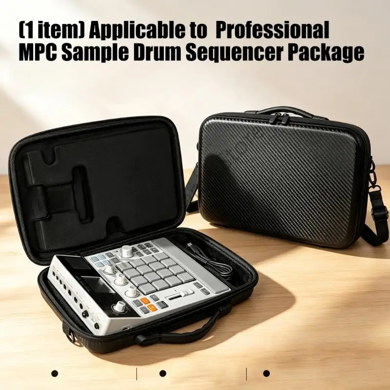 Pad Sampler Carrying Case for For Akai Professional MPC Sample Controller Storage Hard Shell Bag with Formed Inner Tray
