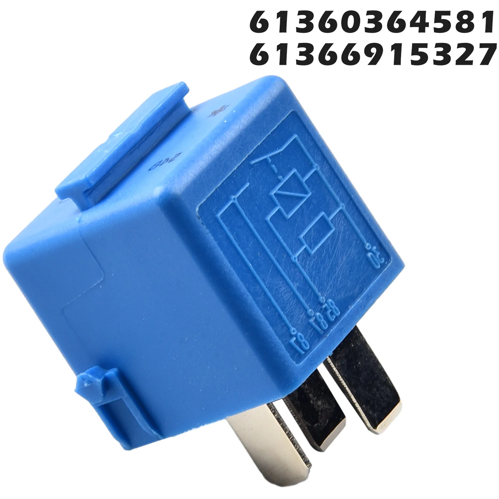 Plug-and-play Practical Easy Installation Sky-Blue Relay 4-Pin 61366915327 61368364581 ABS Car Accessories Relay