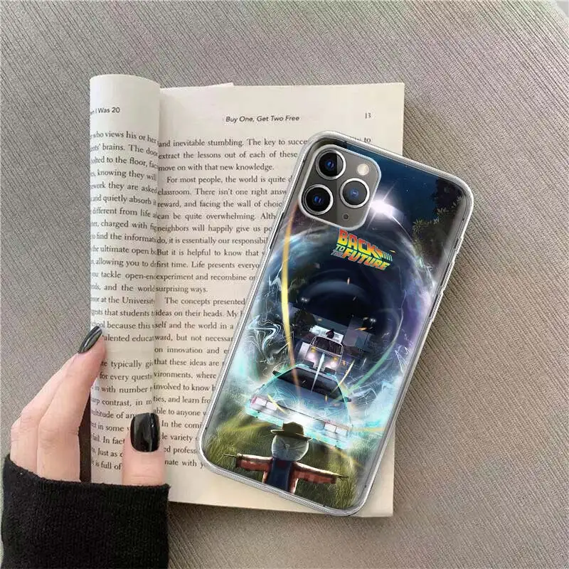 Back To The Future License Phone For Apple Iphone 12 13 Mini 15 Pro Max 11 Pro 14 Plus 16 Pro Max 16E Case Shell Cover Clear TP