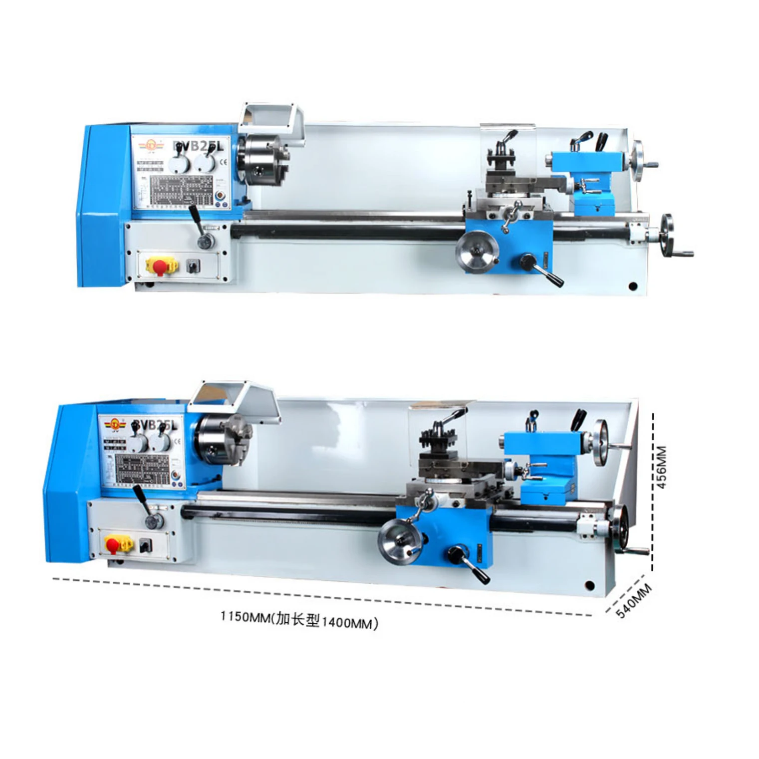 

BVB25L/BVB25 Gear Drive Economical High Precision Mini Metal Manual Lathe Torno Para Metal Mesin Bubut Lathe Machine