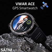 VWAR ACE GPS Smart Watch For Men Compass Altimeter Altitude for Huawei Xiaomi 5ATM IP69K Waterproof Smartwatch AMOLED Watches