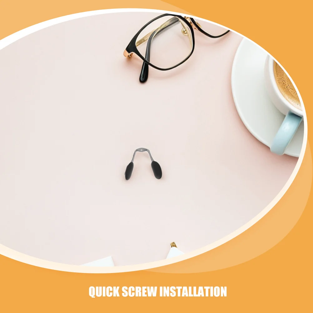 3 قطع من وسادات أنف النظارات الشمسية، برغي بديل بتصميم مستقر ومريح، توافق عالمي، برغي سهل التركيب في مخدات أنف للنظارة #5