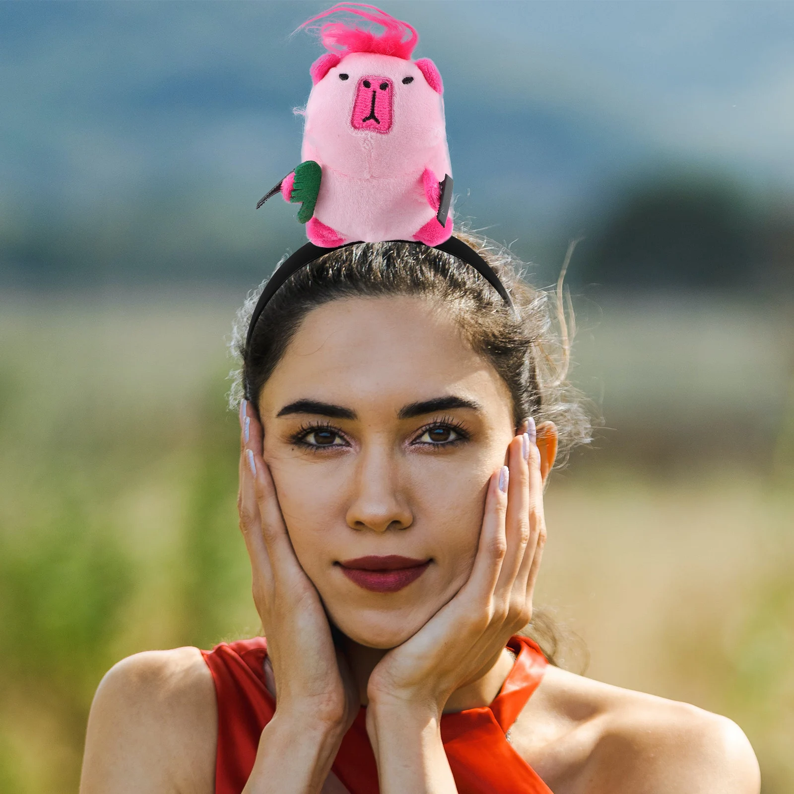 

Capybara Furry Jungle Animal Hairbands for Capybara Hairband Party Photo Hairstyle Tools Stage Performance Props