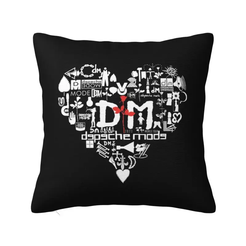 Custom Depeche Cool Mode Electronic Rock Modern Pillow Cover Cushions Cover for Sofa