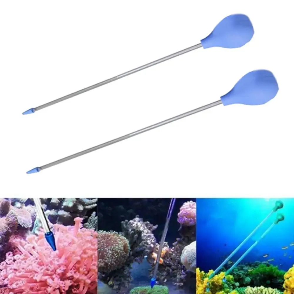 Alimentador de Coral acrílico, tubo largo de acrílico, 25-55cm, dispensador de Coral de silicona transparente, herramienta de alimentación de Coral