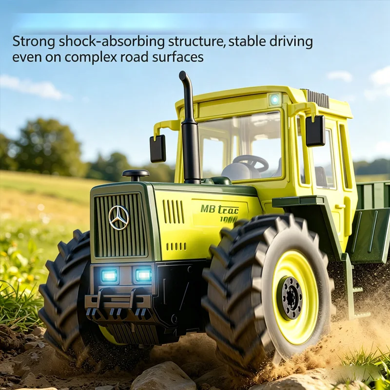 

Mercedes-Benz remote-controlled tractor children's toy farm transport vehicle farmer's handcart gift for boys on Children's Day