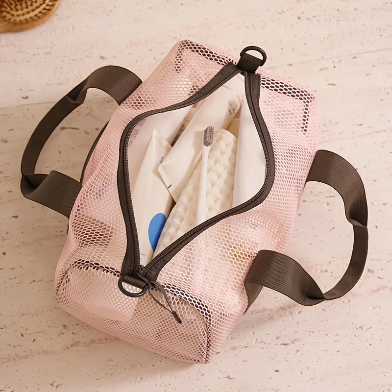 Mesh Beach Travel Duffel Bag Quick Dry Waterproof Swim Gym Tote Bag Large Capacity for Swimming Camping Vacation Weekend Trip - view 4