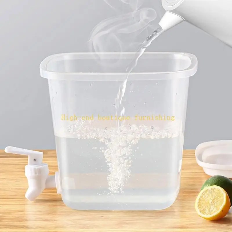 L9NB Transparent Pitcher Water Dispenser With Faucet For Kitchen And Party Use