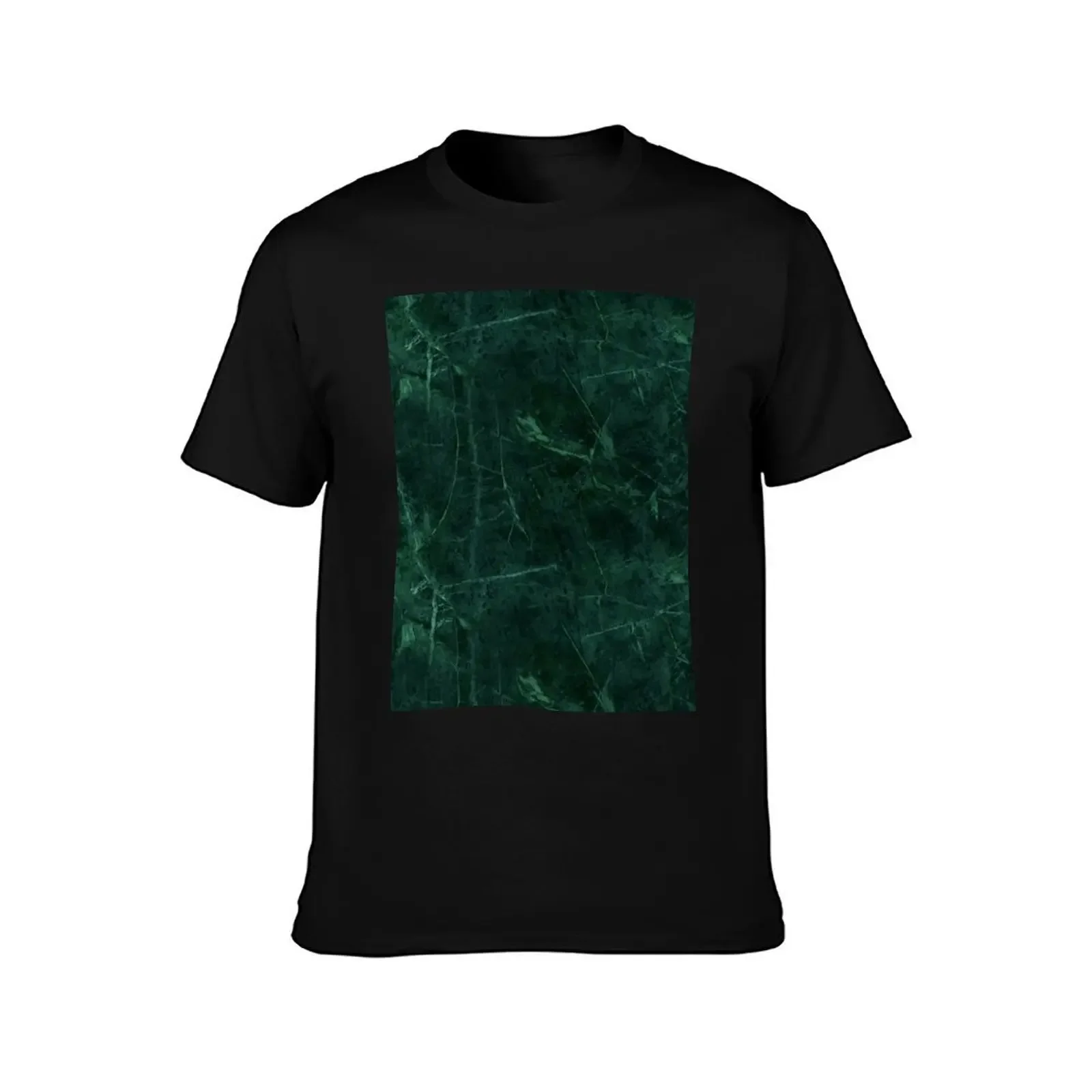 Green Marble Pattern T-Shirt anime stuff Personalized t-shirt vintage anime shirt customizeds tshirts for men