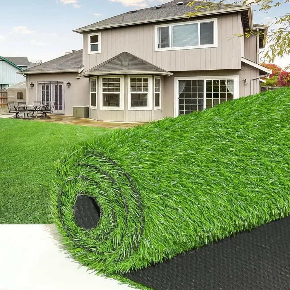 

Artificial Turf5'X8'Outdoor Carpet, Garden,Playground, Dog Replace Grass Carpet with Large Realistic Lawn Artificial Straw Mat