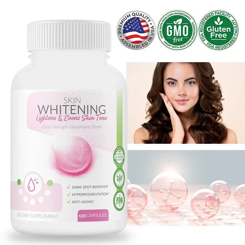 High Strength Glutathione 1000mg Blended Capsules Support Whitening, Brightening and Even Skin