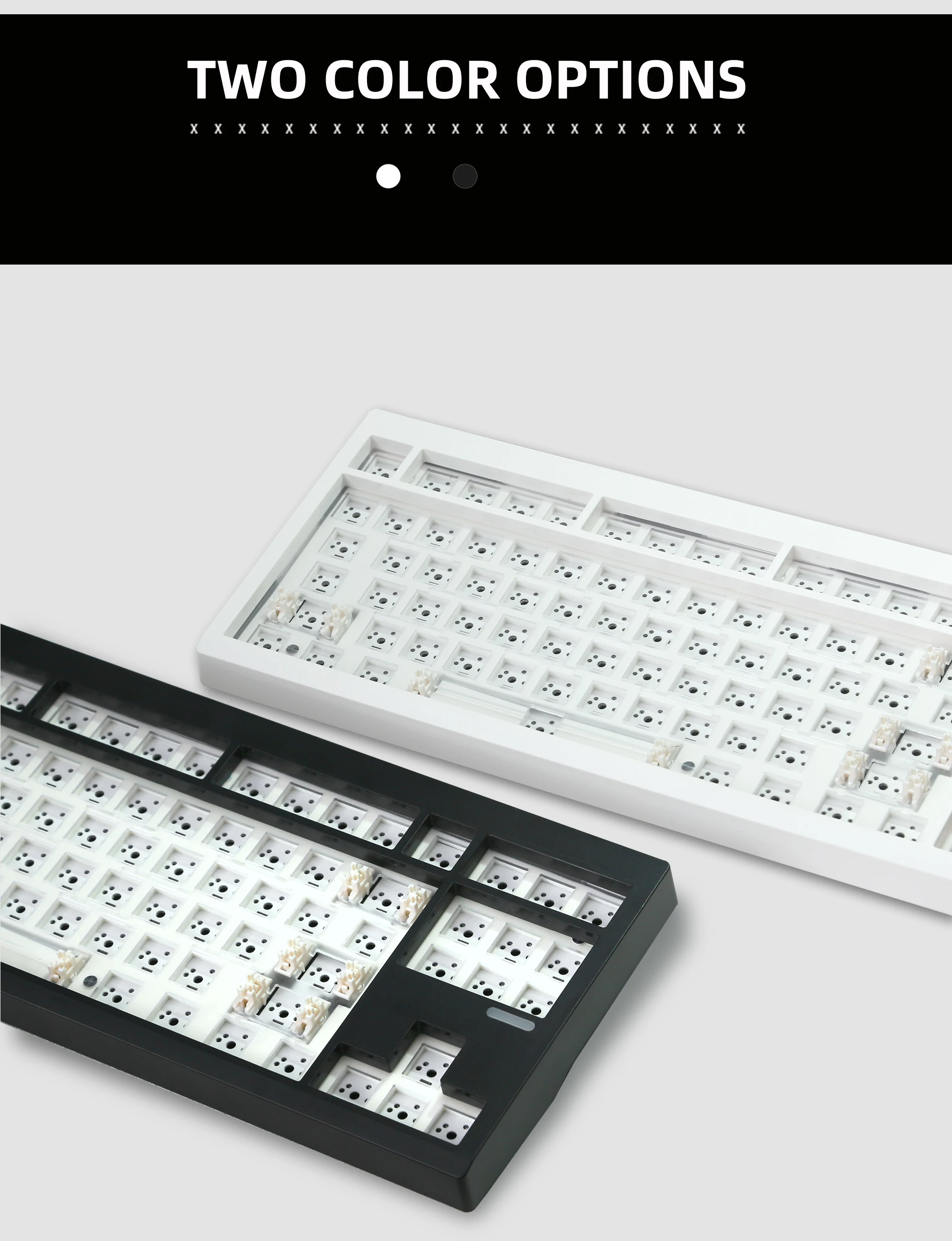 ZUOYA GMK87-L Mechanical Keyboard KIT 3-Mode Wireless Bluetooth Hot Swappable Gasket Customization Keyboard Gaming Keyboard KIT