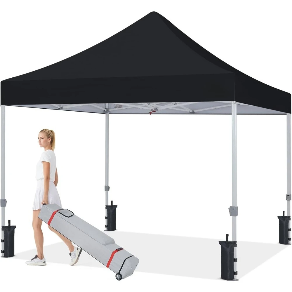 

Pop Up Canopy Tent Commercial Grade 10x10 Instant Shelter (Black),Canopy Tent