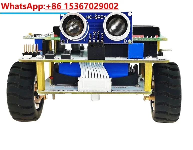 51 Microcontroller Two-wheel Balancing Trolley Self-balancing Robot Electronic Kit for Learning and Practice