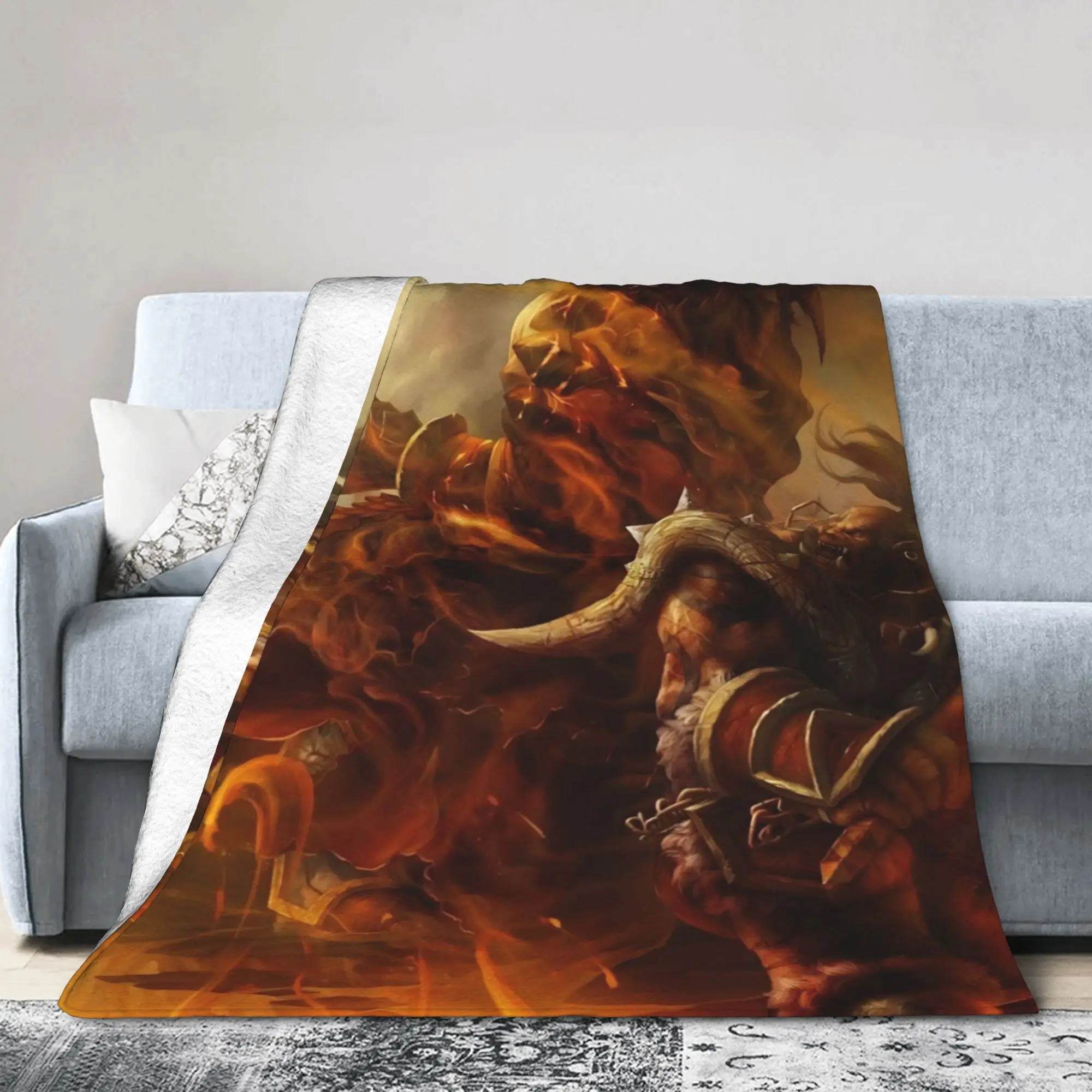 

World of Warcraft Blanket Flannel All Season Breathable Lightweight Thin Throw Blanket for Bed Car Bedding Throws