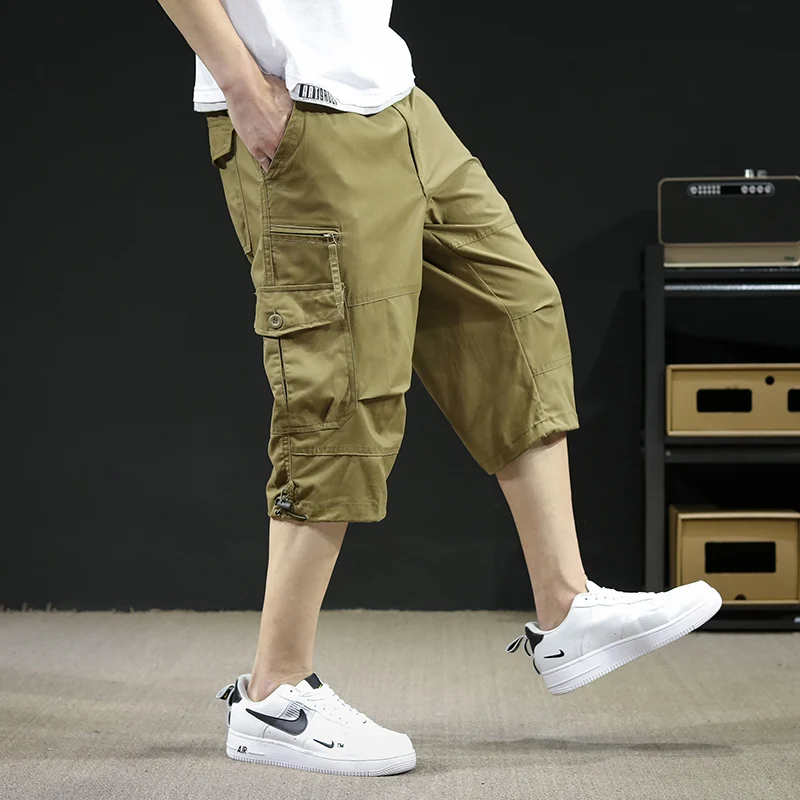 2024 Sommer Herren Cargo Shorts Herren bequeme atmungsaktive Multi Pocket Casual Baumwolle Capri kurze Hose taktische Shorts 5xl