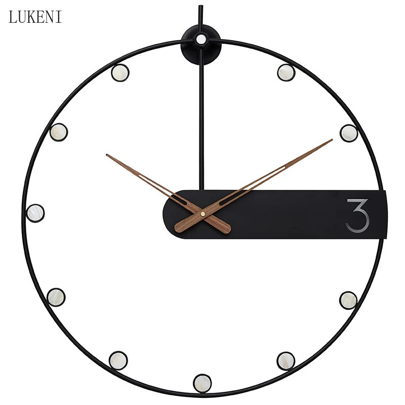 Light Luxury Wall Clock Mute Simple Quartz Clock Large Clock Living Room Creative Nordic Modern Fashion Clock