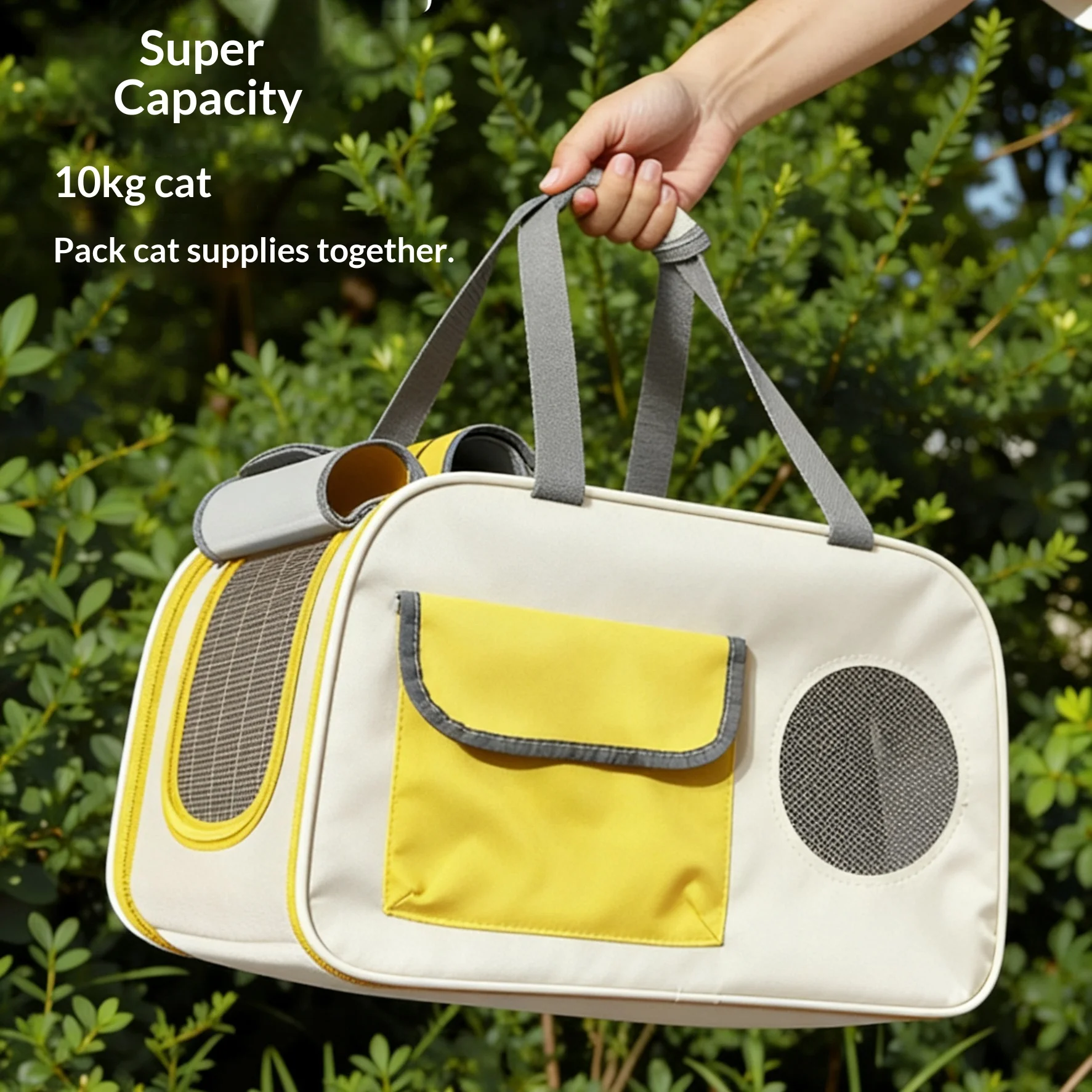 Mochila de transporte transpirable para gatos y perros en exterior - imagen 5