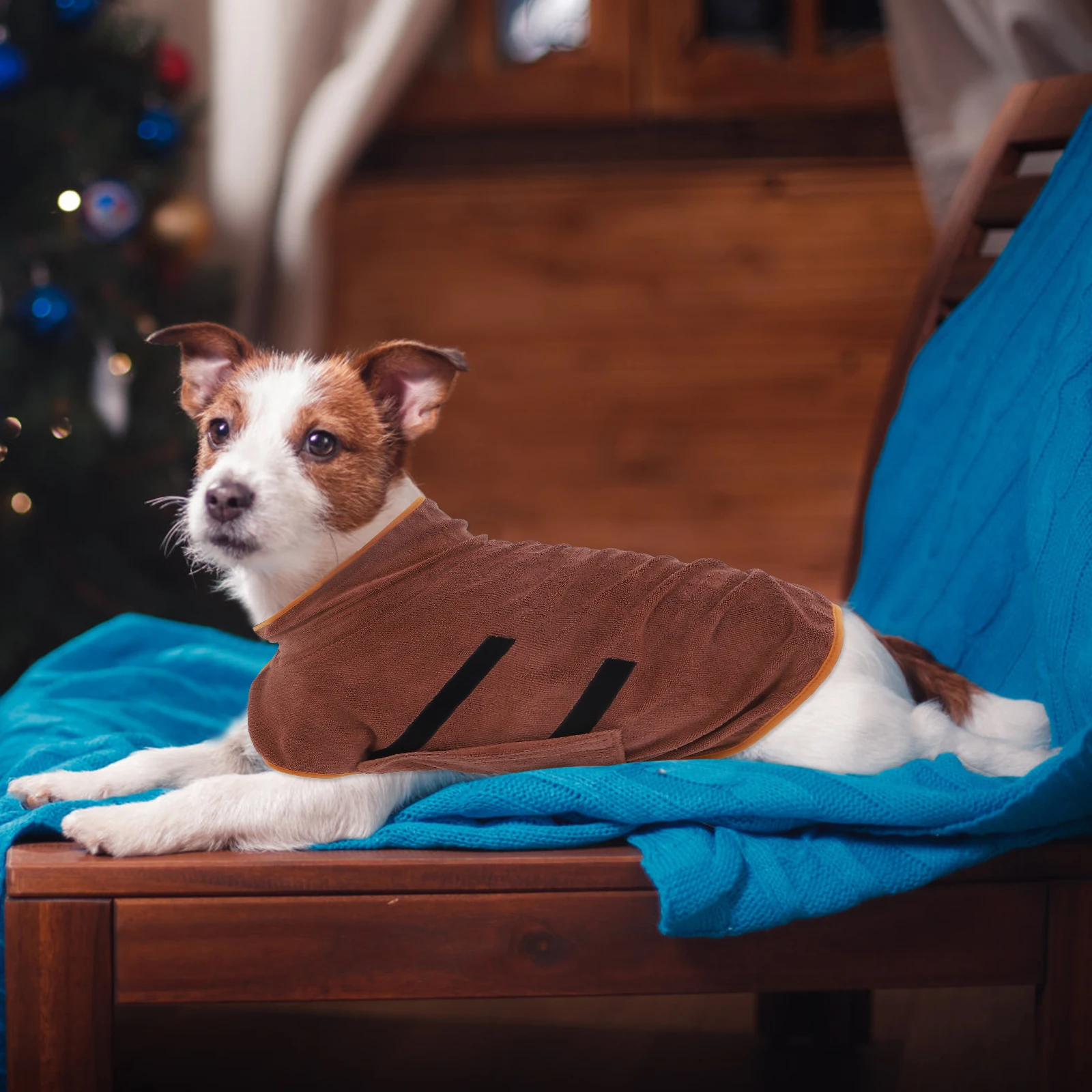 

Ultra Absorbent Pet Bathrobe For Dogs Cats Quick Dry Lightweight Durable Wraparound Design Large Small Sizes Grooming Supplies