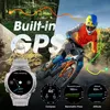 2025 새로운 전문 스포츠 시계 730mAH 내장 GPS AMOLED 손전등 나침반 170+ 스포츠 모드 BT 통화 건강 스마트 팔찌 2