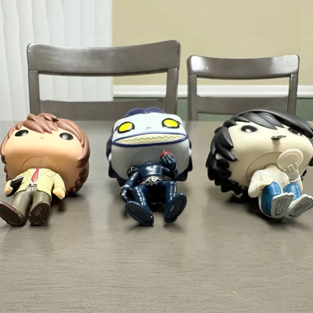 Funko Pop Animación Death Note Luz # 216 L con Pastel # 218 # 219 RYUK # 217 figuras de acción de vinilo muñecas juguetes niños regalos de muñecas