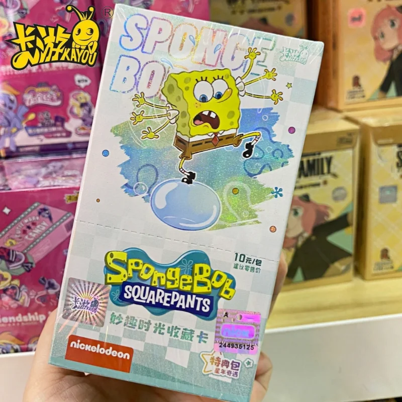 

Подлинная карта KAYOU Spongebob Squarepants Fun Time Vol.1 Специальная упаковка Приключения в звездном годы Коллекция карточек Игрушки Подарки