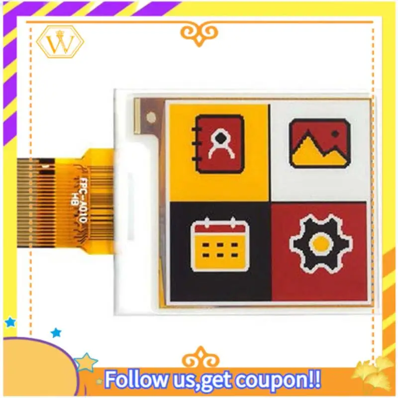 E-Paper Display E-Ink Display 1.54'' E-Paper Display 152X152 Mini Color E-Ink Display