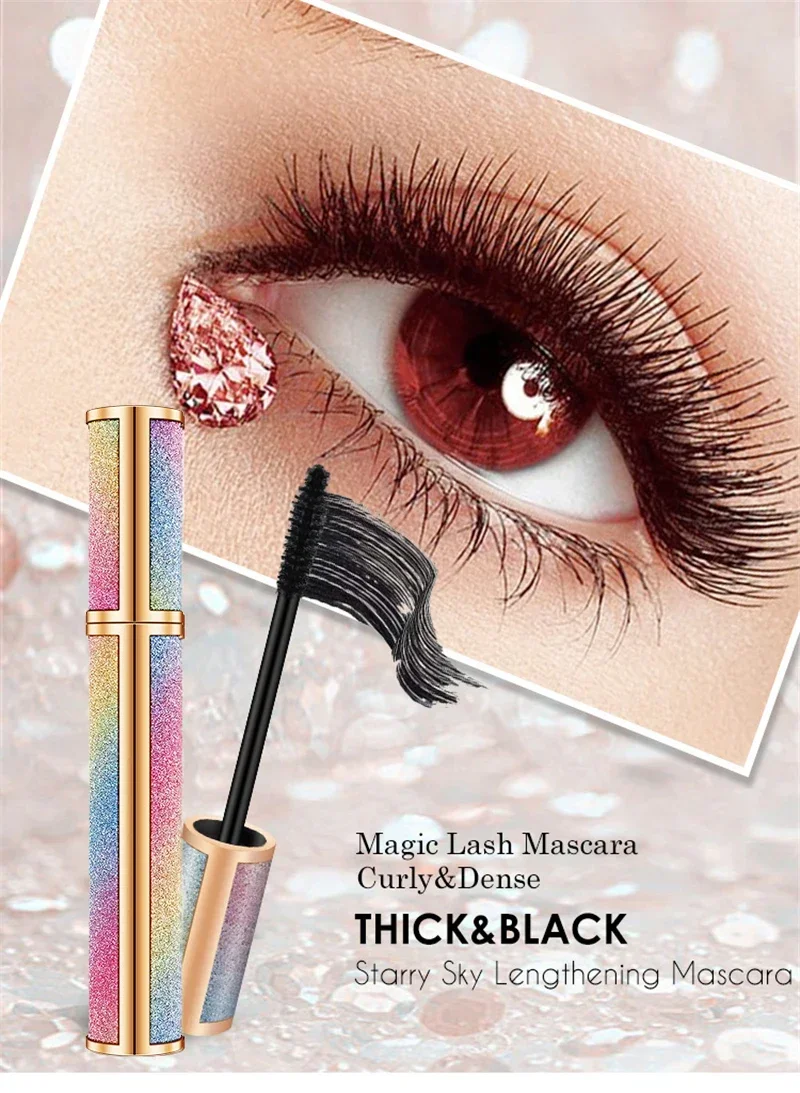 Mascara Impermeabile Di Lunga Durata Fibra Di Seta Nera Ispessimento Delle Ciglia Allungate Ciglia Estensione Il Look Di Bellezza Coreano 2024 Da 6 € | DHgate - Foto 8
