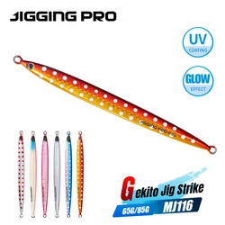 JIGGING PRO Gekito Jig Strike 45g 65g 85g Long Casting Jigs Metal Jig Fishing Lure Inshore Boat Fishing Seawater Fishing Bait