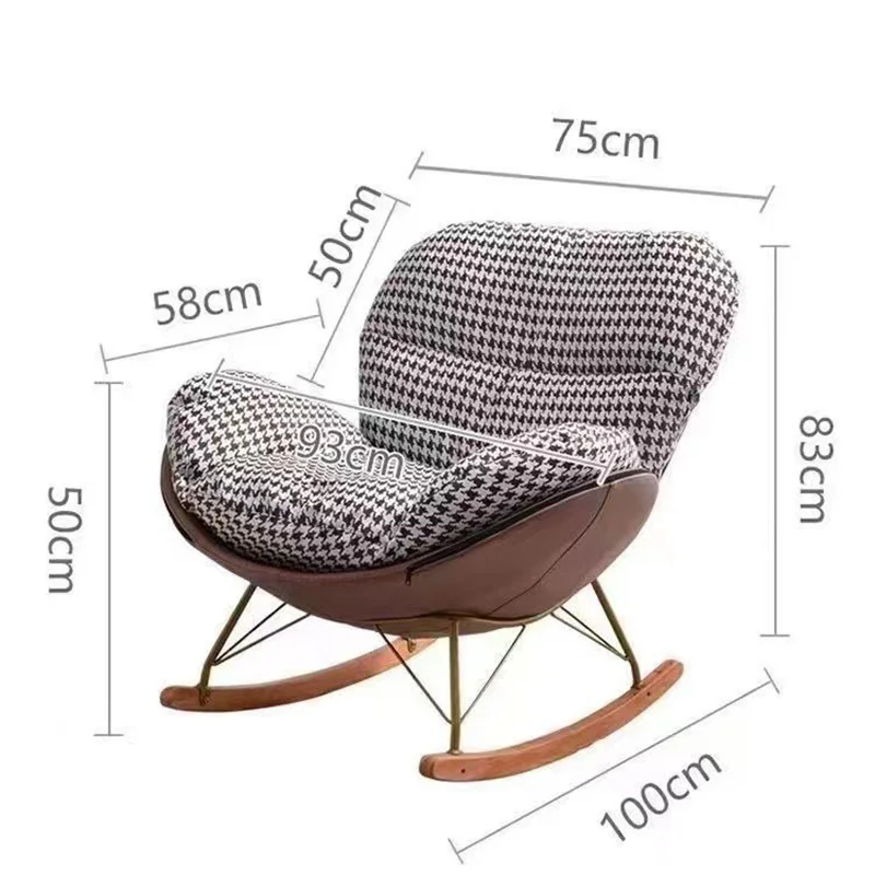 Good Quality Luxury Modern Living Room Chairs Furniture Sofa Leisure Arm Rocking Chairs Single Sofa for Sale