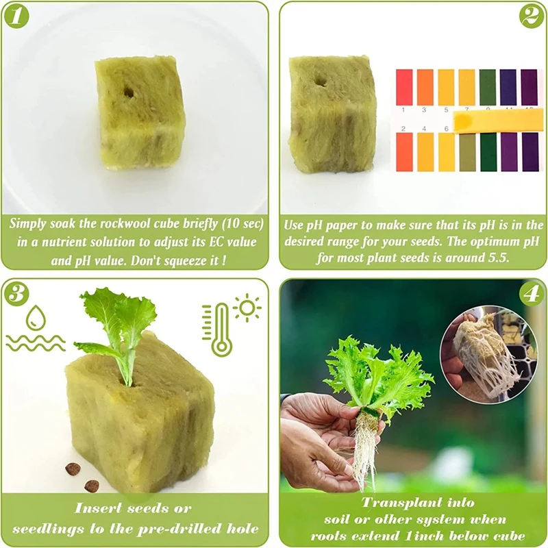 50 шт., Гидропонные кубики для выращивания растений