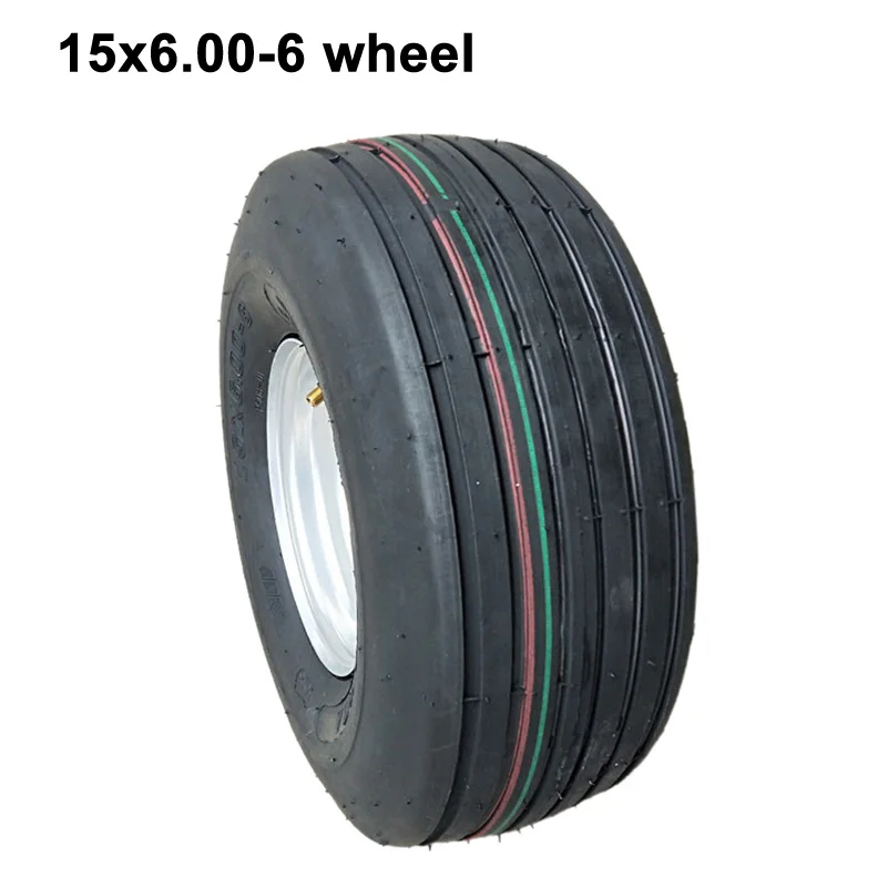 

Good Reputation 15X6.00-6 Wheel with High Quality Fits for 168CC Karting Go Kart Motorcycle Rim Tubeless Tire