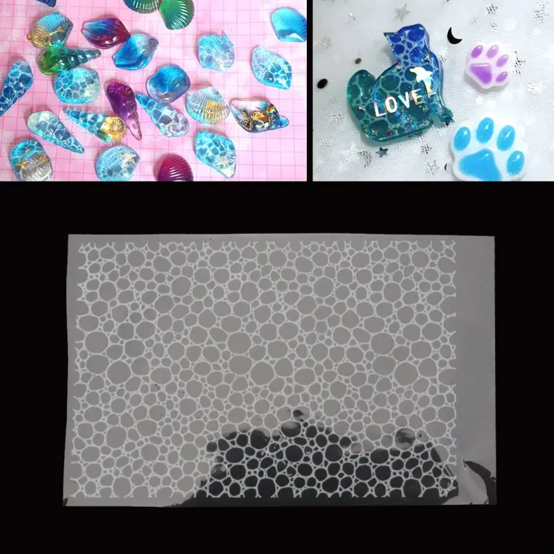 Handmade Water Wave Ripples Mold Epoxy Resin Ocean Theme Pendant Craft Tool DIY Pendant Accessories Jewelry Making Tool