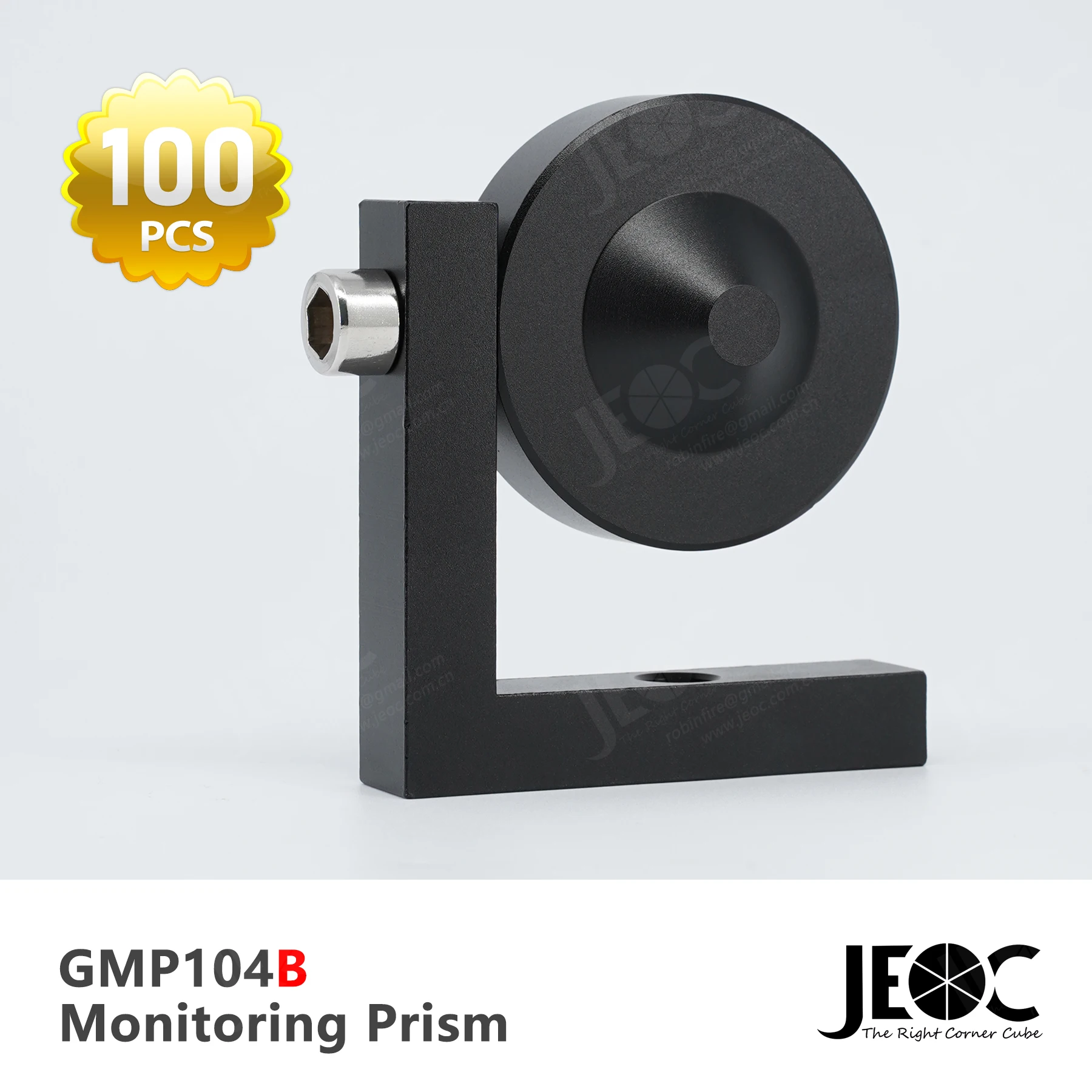 100PCS JEOC Water Proof 90 DegreeMonitoring Prism GMP104B, GMP104 1 inch L Bar Reflector, for Leica totalstation