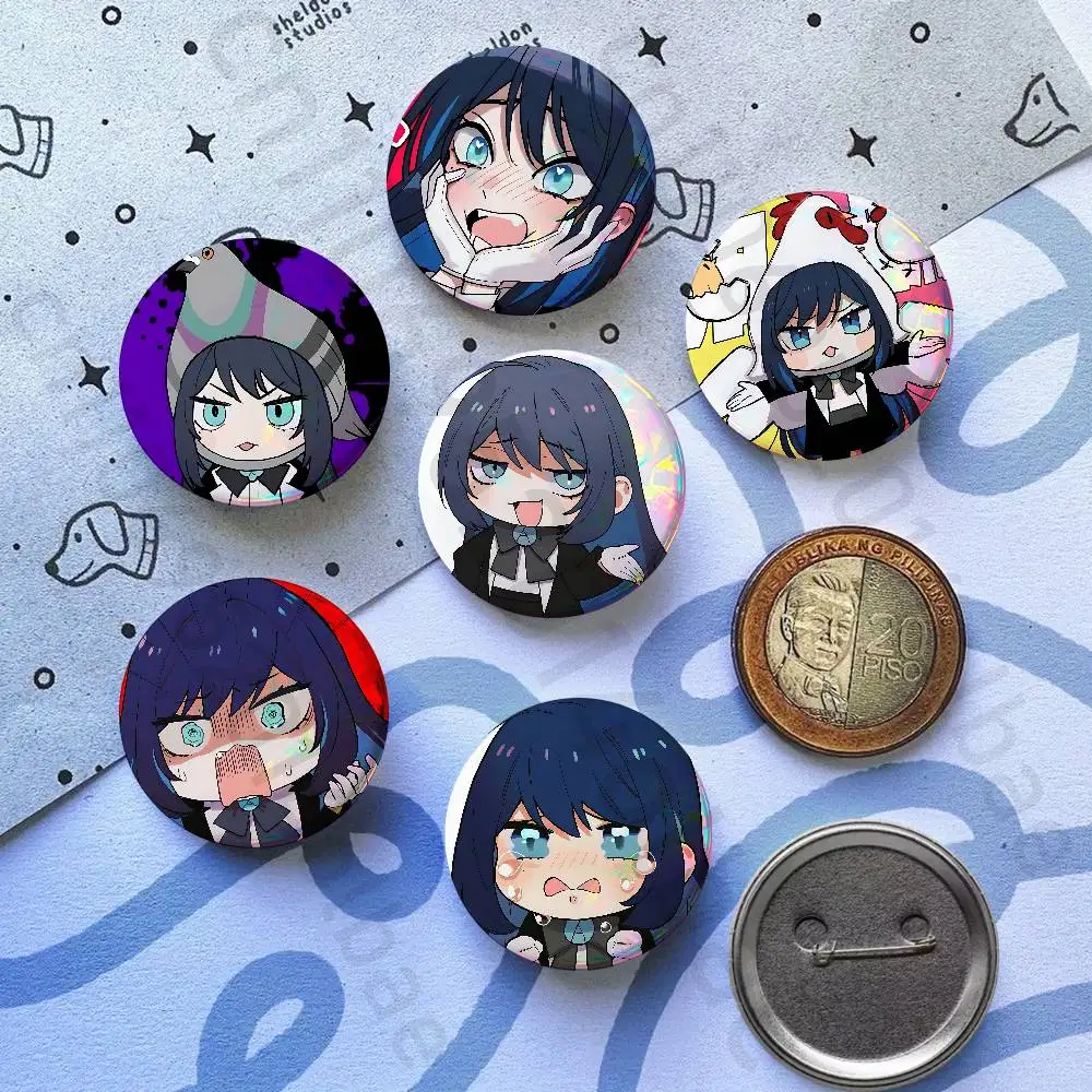 

Singer A-Ado Show LP Tinplate Enamel Pins Creativity Printed Pictures Text Metal Lapel Badges Brooches